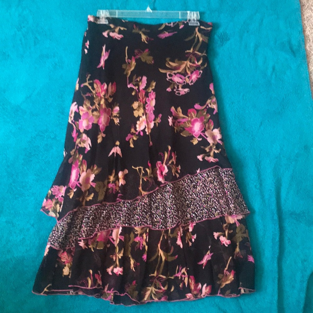 Long flowing skirt